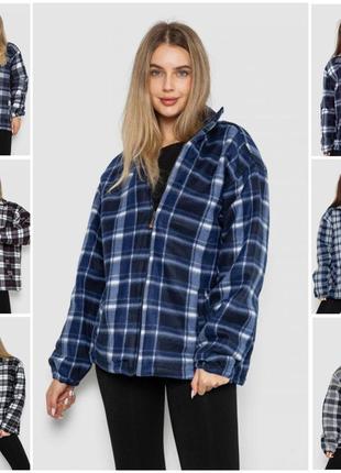 Кофта-сорочка в клітинку утеплена, 7 кольорових гам, р.  l, xl, xxl, xxxl, 4хl