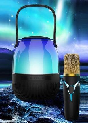 Караоке микрофон с bluetooth динамиком xm-a68, беспроводной блютуз микрофон, детский fh-145 микрофон колонка7 фото