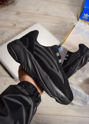 Мужские кроссовки adidas yeezy boost 0192 black (вьетнам)
