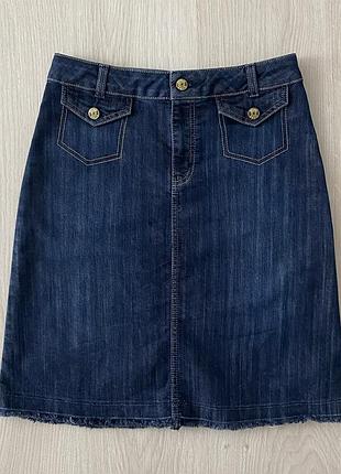 Джинсова міді спідниця oasis jeans