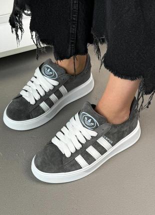 Кампус замшеві кеди графіт