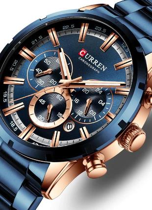 Наручний кварцовий годинник curren 47 мм. стріляльний годинник curren. наручний годинник куррен|краща ціна|