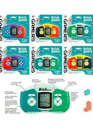 Тетрис 158c-10 12-7 см, музика, звук, 23в1, 6 кольорів, на бат-ку, на аркуші, 15,5-14-3 см