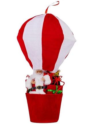 Фігура телескопічна "санта на повітряній кулі", 43 та 75 см. 🎅🎄