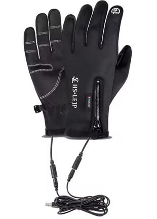 Тактильні сенсорні рукавички з підігрівом від usb (розмір m) (1201)