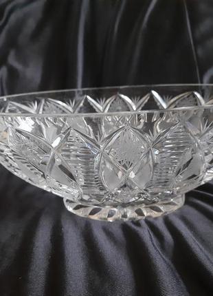 Салатник конфетница хрусталь ссср