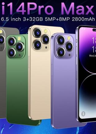 Китайский мобильный телефон смартфон apple iphone 14 promax, 3 гб + 32 гб, 6,5-дюймовый экран dynamic island android 8.1