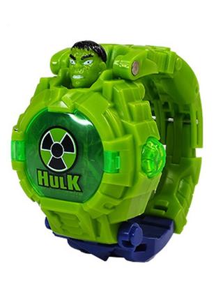Детские часы-трансформер халк. hulk трансформер и наручные часы 2 в 1. часы игрушка|краща ціна|