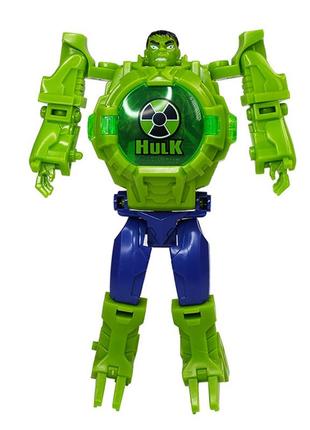 Детские часы-трансформер халк. hulk трансформер и наручные часы 2 в 1. часы игрушка|краща ціна|