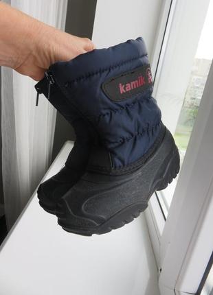 Детские сапоги снегоходы kamik. сноубутсы. стелька 15cм