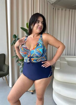Цілісний стильний купальник красивий купальник купальник plus size5 фото