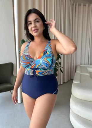 Цілісний стильний купальник красивий купальник купальник plus size3 фото