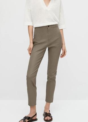 Брюки massimo dutti джинсы брюки с покрытием стрейчевые