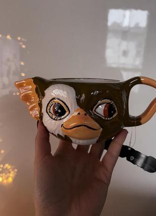 Дуже класна чашка ! gremlins gizmo  гремліни гізмо велика керамічна чашка ( тарілка) оригінальний мерч .