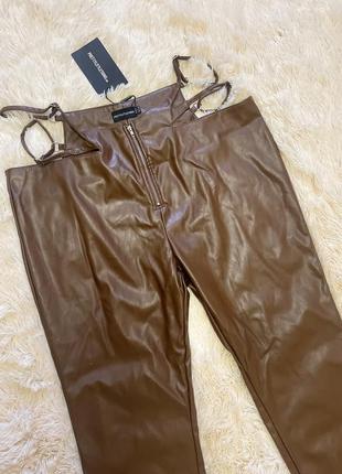 Брюки эко кожа