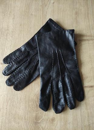 Стильні чоловічі шкіряні рукавички. розмір 9.