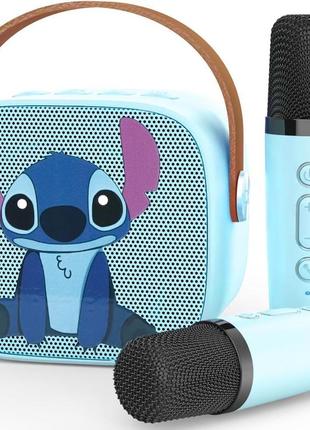 Караоке-машина для детей, улучшенная караоке-машина с 2 беспроводными микрофонами, мини-колонка для караоке bl