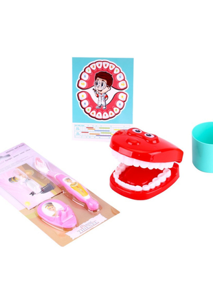 Дитячий ігровий набір "стоматолог" технок 4470txk рожевий