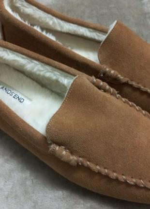 Тапочки домашние осень-зима кожа жен. 42р.lands end англии