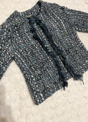 Твидовый жакет пиджак