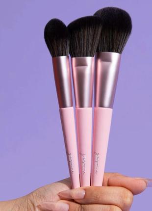 Набор кистей кисточек для макияжа кисть кисточка косточка браш для бронзера румян...