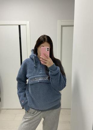 Новая кофта худи толстовка champion оригинальная в идеальном состоянии с капюшоном и крупным карманом