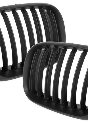 Решетка радиатора ноздри bmw x5 e53 99-03 black mat