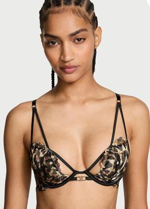 Комплект премиум леопардовый victoria’s secret оригинал 38c