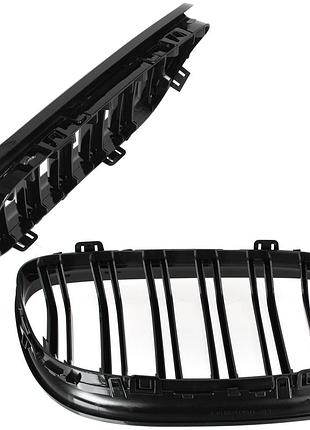 Bmw 3 e90 / e91 09-13 седан / комбі муляжі фар (нирки) ліва+права комплект. чорна глянцева подвійна барка