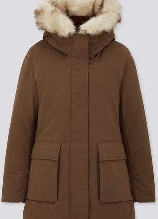 Пуховик парка uniqlo