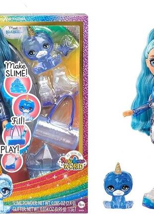 Лялька рейнбоу хай кухня бредшоу слайм rainbow high skyler bradshaw slime kit&pet, оригінал.