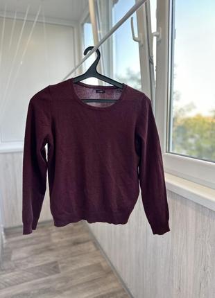 Кашеміровий светр m&s /колір бургунді