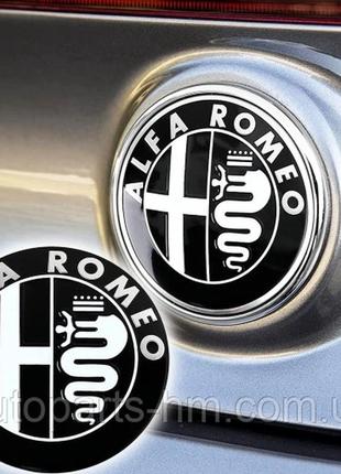 Значок эмблема на капот багажник alfa romeo 147, 147fl, 156fl, 159, 166, alfa romeo gt, giulietta, mito 74мм