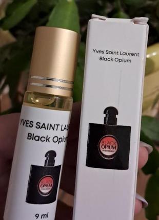 Женские масляные духи yves saint laurent black opium 9-10 мл