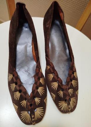 Туфлі замш 39р (66)