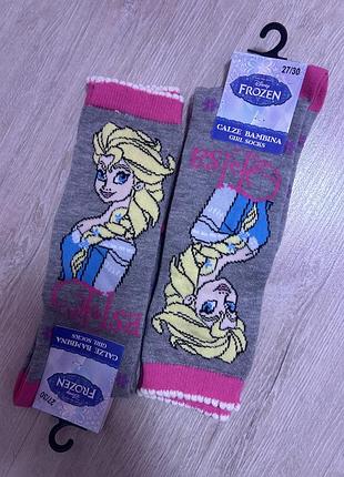 Довгі шкарпетки на дівчинку frozen 27-30рр