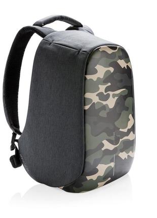 Рюкзак антизлодій міський xd design bobby compact 14", camouflage green (p705.657)