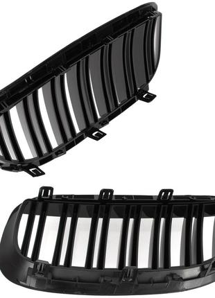 Решетка радиатора ноздри bmw 6 e63  e64 04-10 black glossy double bar 51137077931 51137077932