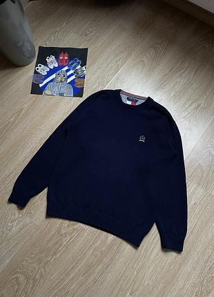 Винтажный вязаный свитер tommy hilfiger