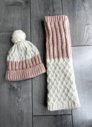 Комплект шапка і хомут zara accessories