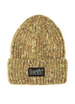 Шапка зимова, шапка тепла, шапка levi’s