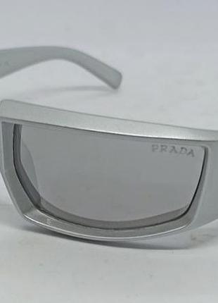 Сонцезахисні окуляри унісекс модні вузькі сірі дзеркальні