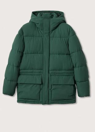 Водовідштовхуюча та терморегулююча чоловіча курточка пуховик mango. l, xl.
