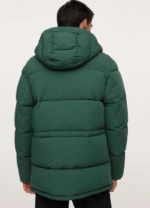 Водовідштовхуюча та терморегулююча чоловіча курточка пуховик mango. l, xl.