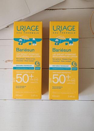 Детский солнцезащитный крем для тела uriage bariesun moisturuzing kid lotion spf 50+ 100 мл