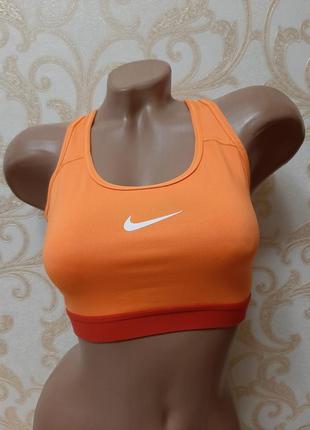 Яркий неоновый спортивный топ nike dri-fit