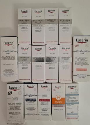 Набор антивозрастной  крем для нормальной и комбинированной кожи eucerin hyaluron-filler spf 15