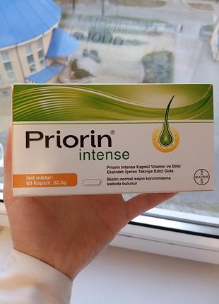 Пріорін priorin bayer проти випадіння волосся 60 капсул ( посилена формула з біотином)