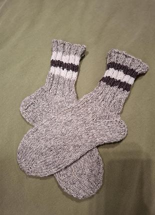 Теплые шерстяные вязаные носки ручной работы, 38