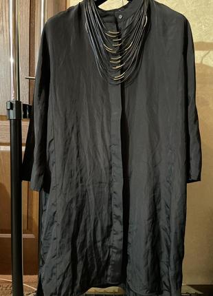 Платье рубашка  с реглан рукавом и закрытой застежной планкой